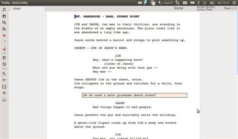 Image result for How to Use Trelby Script Writing