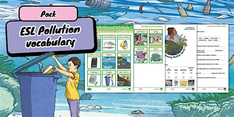 Pollution Vocabulary Pack - A1