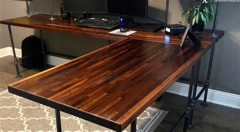 Image result for Butcher Block Computer Desk