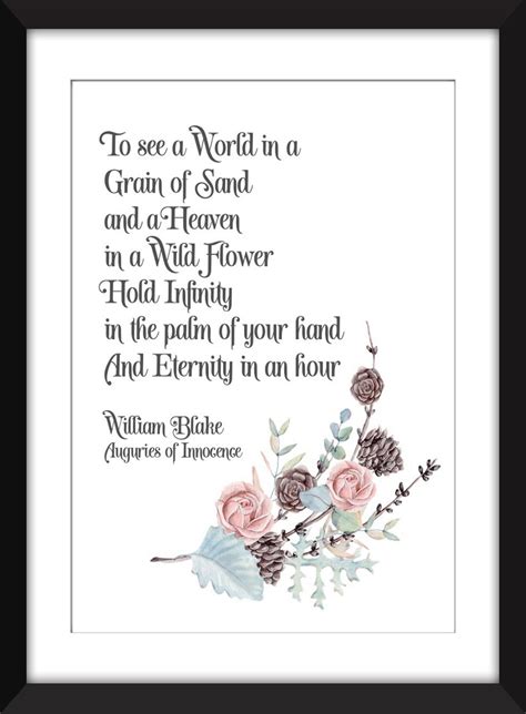 William Blake - Auguries of Innocence - Unframed Print - Etsy