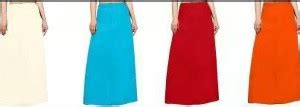 Vimal Gold Petticot Orange, sky blue, Red, Cream color Pure Cotton ...