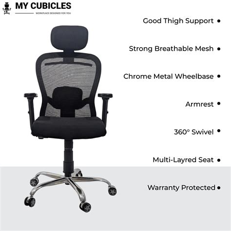 High Back Office Chairs Online @ Upto 60% OFF | My Cubicles