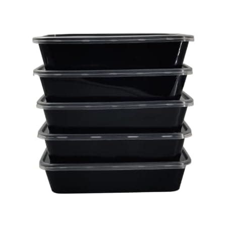 Fresh Seal Reusable Rectangle Plastic containers with lid for Food ...