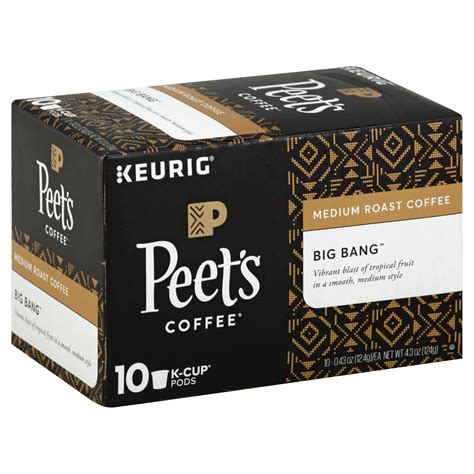 Peet's Big Bang Medium Roast Coffee K Cup Pods 10 ct | Shipt