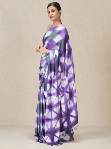 Mesmerizing Printed Satin Saree from navyāsa by Liva