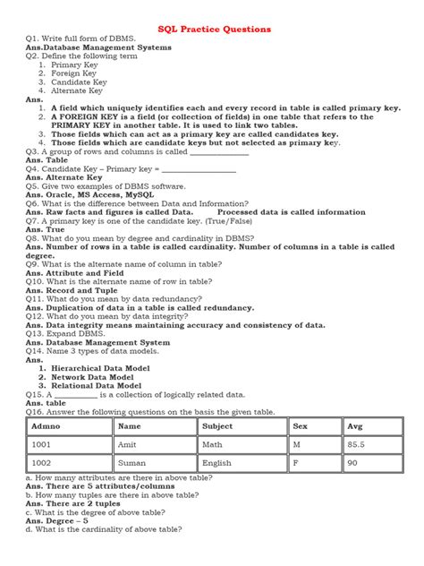 Advanced SQL Questions with Solution 的图像结果