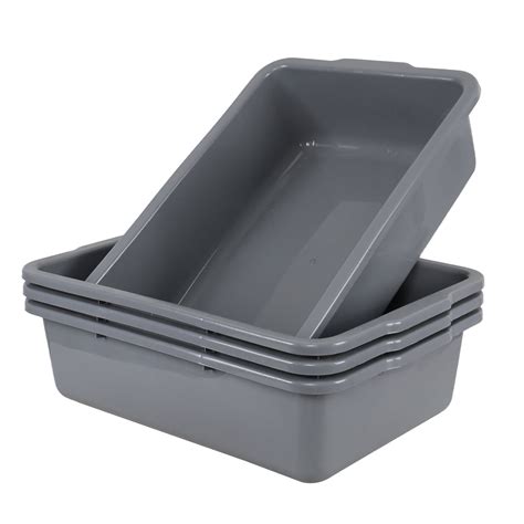 Ewingger 32 L Food Grade Meat Tubs, 4 Pack Large Wash Tubs for Dishes ...