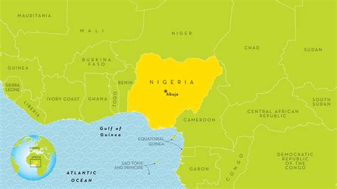 Nigeria On Africa Map