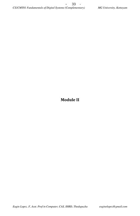 Module 2 - Computer science notes - CS1CMT01 Fundamentals of Digital ...