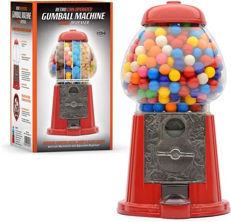 CKB LTD Large Gumball Machine Retro Sweet Dispenser Storage Piggy Bank ...