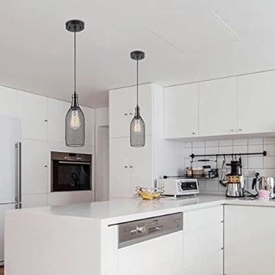Buy EE Eleven Master Industrial Black Metal Cage Farmhouse Pendant ...