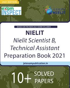Buy NIELIT Nielit Scientist B, Technical Assistant Preparation Book ...