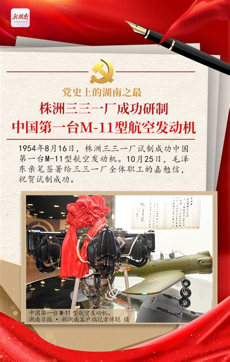 党史上的湖南之最丨 株洲三三一厂试制成功中国第一台航空发动机 - 风向标 - 新湖南
