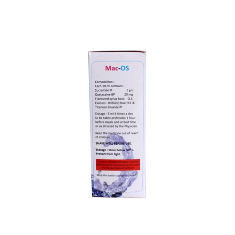 Mac OS Suspension 200 ml Price, Uses, Side Effects, Composition ...