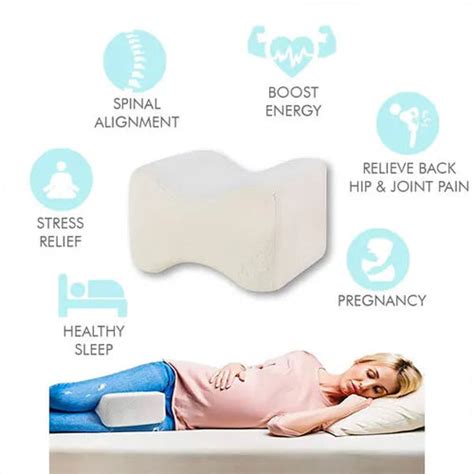 Knee Support Memory Foam Leg Rest Pillow - Sciatica Knee Leg Pain ...