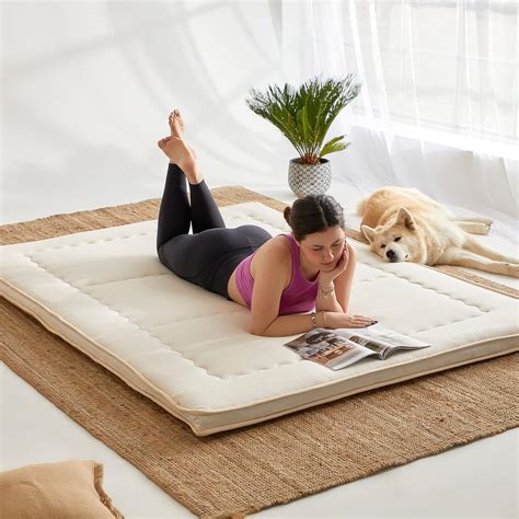 Amazon.com: Wow Organic Cotton Linen Futon Mattress for Back Pain 3.5 ...