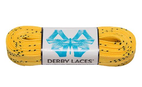 Yellow 84 inch (213 cm) Derby Laces Waxed Roller Derby Skate Lace ...