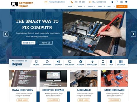 Computer Repair Website 的图像结果