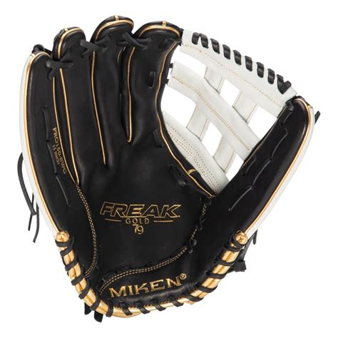 Miken Pro Series Freak Gold 15" Slow Pitch Softball Glove (PRO150-BWG ...