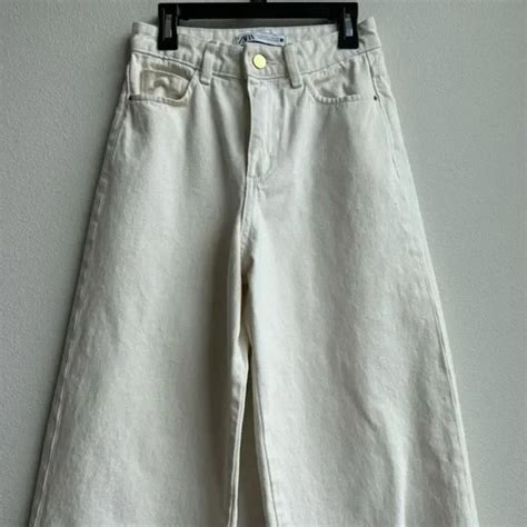 Zara Cream Wide Leg Jeans, Size 2 Are my favorite... - Depop