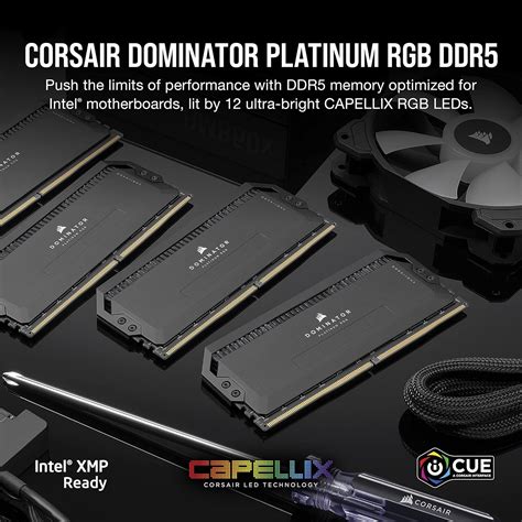 Buy Corsair Dominator Platinum RGB DDR5 64GB (2x32GB) 5600MHz C40 Intel ...