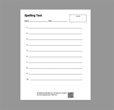 Create Spelling Worksheets with Worksheet Creator | Spelling Test Buddy
