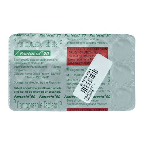 Pantocid 20 Tablet | Uses, Side Effects, Price | Apollo Pharmacy