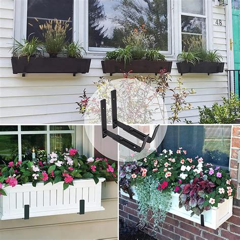 Exterior Window Flower Boxes Artificial Mixed Flower Window Box