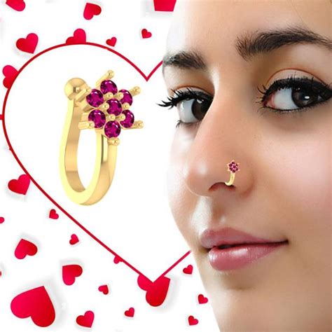 Gold Nose Pins - Buy Gold Nose Pins online at Best Prices in India ...