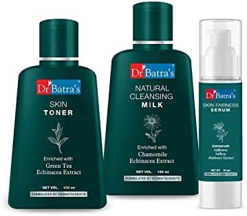 Dr Batra's Skin Toner - 100 ml Natural Cleansing Milk - 100 ml and Skin ...
