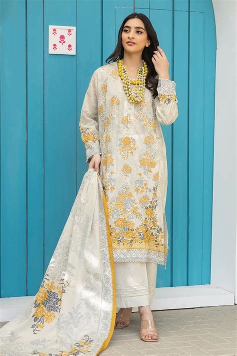 Khaadi Spring/Summer Lawn Collection 2024 – BLA231212 – YourLibaas