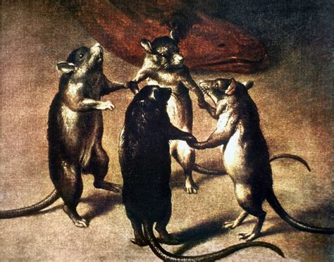 Plague Dance Of The Rats Nrats Dancing At The Time Of The Plague Oil On ...