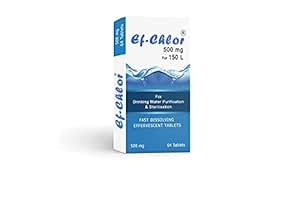 Ef-Chlor 500mg Fast Dissolving Effervescent Tablets for Drinking Water ...