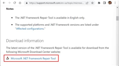 Image result for Net Framework Repair Tool