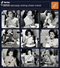 Jackie Kennedy Eats Sheet Metal: Image Gallery (List View) | Know Your Meme