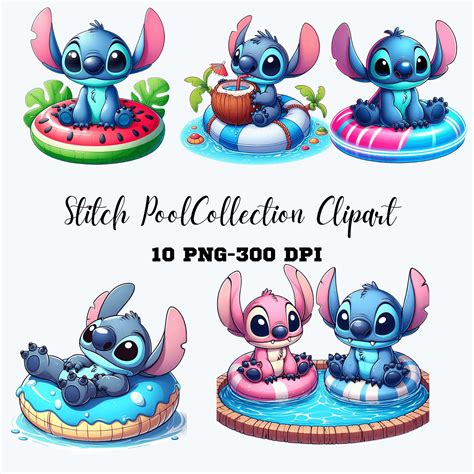 Stitch Pool Swimming Ring PNG | Inspire Uplift