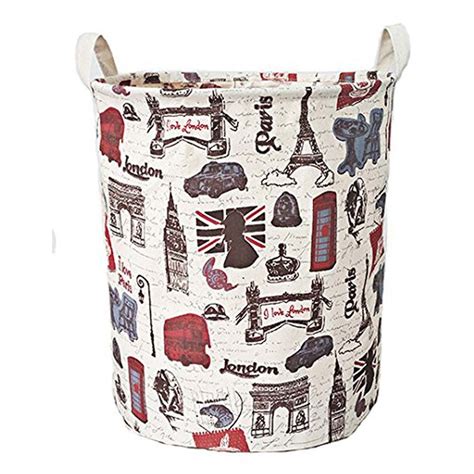 Kids Mandi Foldable Canvas Laundry Hamper Bucket with Handles for ...