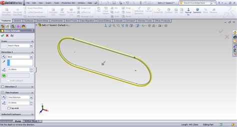 SolidWorks Belt Feature 的图像结果
