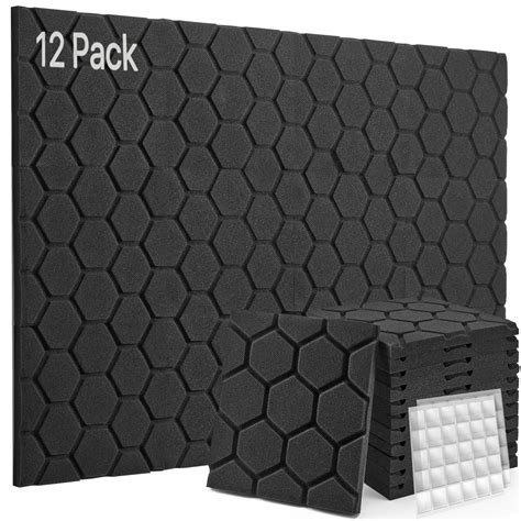 Buy Acoustic Foam Panels, Sound Proof Foam Panles 12 Pack High Density ...