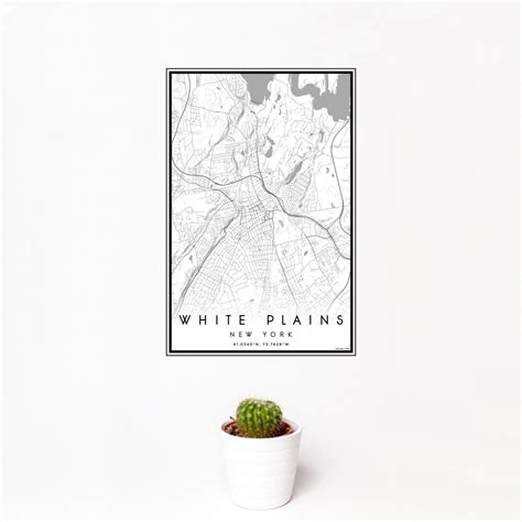 White Plains - New York Map Print in Classic — JACE Maps