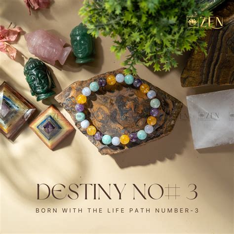 Destiny Number 3 Bracelet by The Zen Crystals | Boost Clarity & Self ...