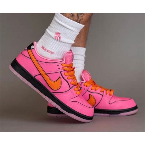 The Powerpuff Girls x Nike SB Dunk Low "Blossom" FD2631-600 | Nice Kicks