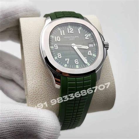 Patek Philippe Aquanaut White Gold 5168G-010 Khaki Green Dial 42.2mm ...