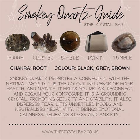 T H E C R Y S T A L B A R ☾© | Claire Titmus on Instagram: "🤍🤍🤍🤍🤍🤍🤍 Do you love Smokey Quartz? 🖤 ...