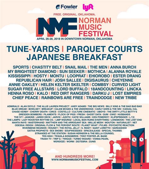 Norman Music Festival 2018 Lineup | Grooveist