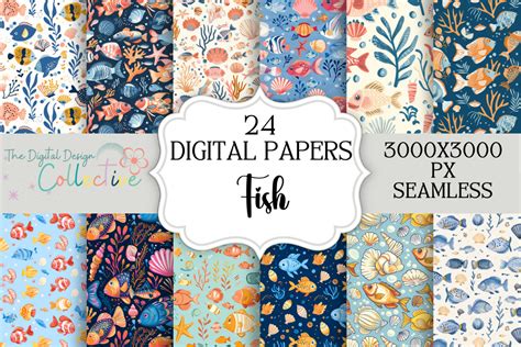 Image result for Paper Fish Pattern Free in Color