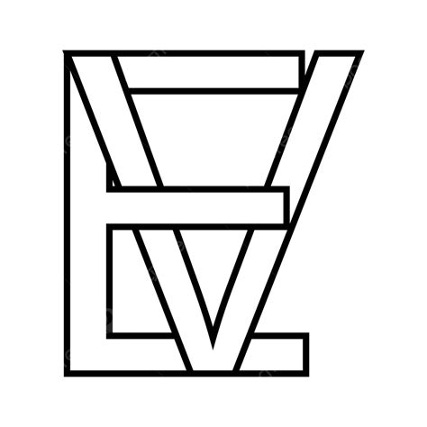 Interlaced Letters Ev With Nft Icon On Logo Sign For Ev Vector, E, Concept, Type PNG and Vector ...