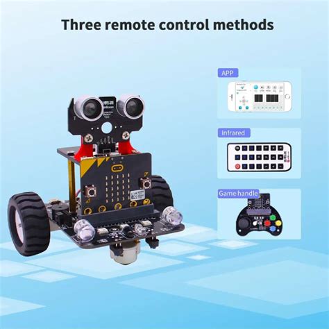 Micro:bit Smart Robot Car BitBot – IR & App Controlled 2WD Kit – REES52