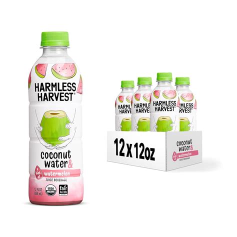 Amazon.com : Harmless Harvest Organic Coconut Water Drink, Hydration ...
