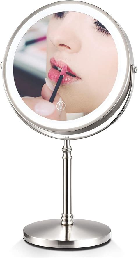 Buy Lighted Makeup Mirror 7X Magnifying, 8 Inch Dual Sided Makeup ...